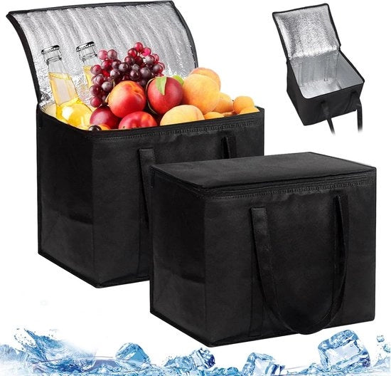 Set di due casse per il ghiaccio portatili 35L - Insolazione termica per picnic e spiaggia - Set di due casse per il ghiaccio portatili per lavoro e viaggio