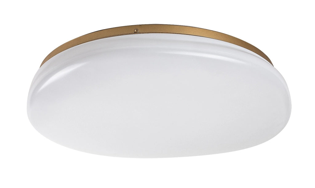 Plafoniera rotonda LED Caliope bianco oro IP44 Rabalux
