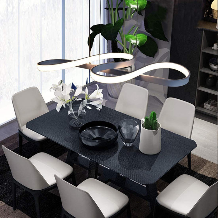 Lampada a sospensione ZMH LED bianca moderna dimmerabile 47W per sala da pranzo