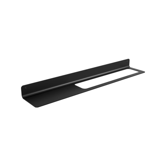 Lineabeta - Porta asciugamani/accessori con mensola Saeta L.63,4 cm in alluminio nero foro DX