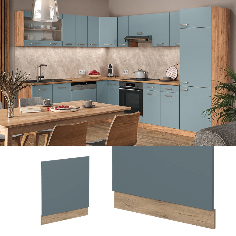 Vicco Pannello frontale Grigio-blu 60 cm senza piano di lavoro