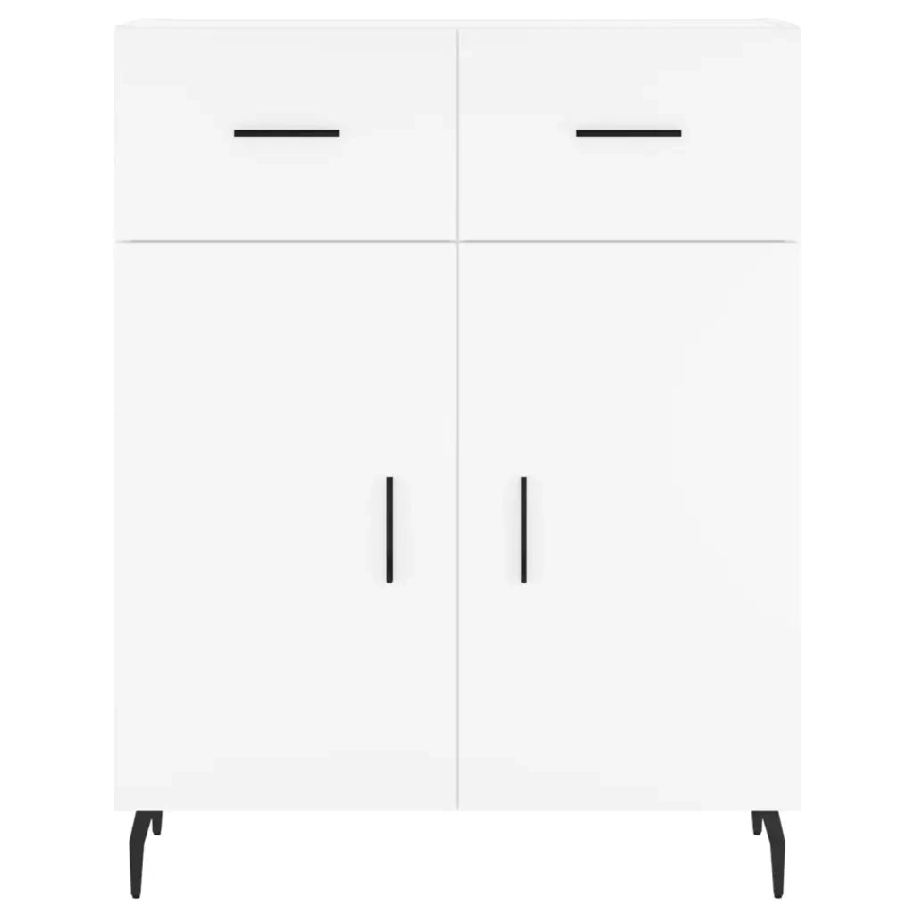 Credenza-Buffet-Armadio da cucina Bianca 69,5x34x90 cm in Legno Multistrato 971513