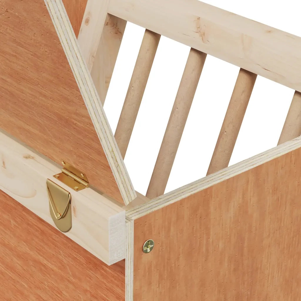 Mangiatoia per Conigli 25x18,5x20,5 cm Legno Massello di Abete 172423