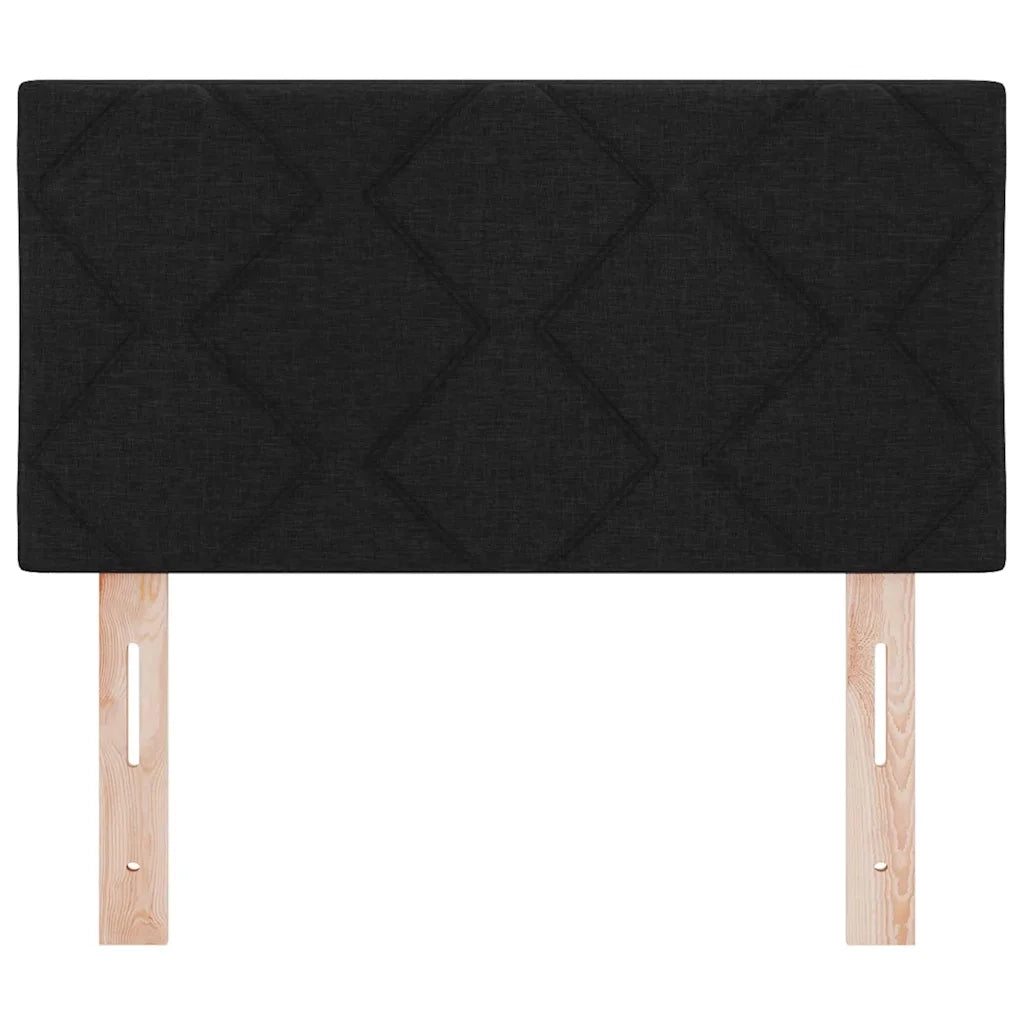 Testiera-Testata-Testiera Decorativa Nero 80 cm Pelle Sintetica 422834