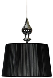 Lampada a sospensione Candellux Gillenia nera Ø35cm