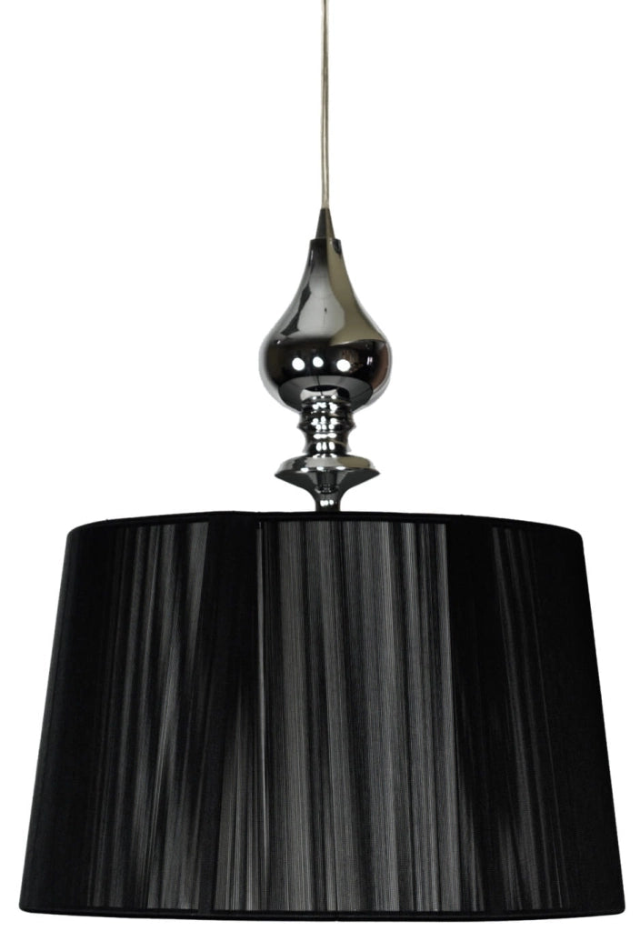 Lampada a sospensione Candellux Gillenia nera Ø35cm