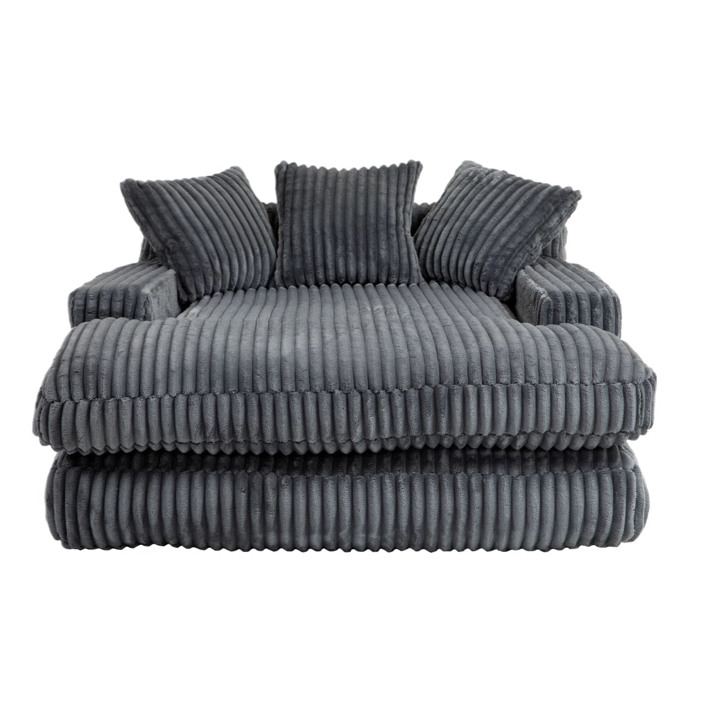 Divano Letto Singolo a Terra con Cuscini ¨C MINIMAL ¨C Velluto Grigio Scuro