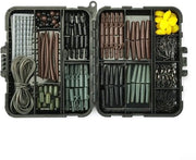 Kit di attrezzi per pescatori di carpa premium - 173 pezzi - Scatola di attrezzi - Helikopter - Rig - Translucido - Attrezzi per pescatori - Adatto per diverse tipologie di pesca