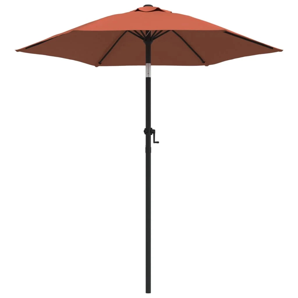 Ombrellone 200 x 211 cm alluminio terracotta 02_0008731
