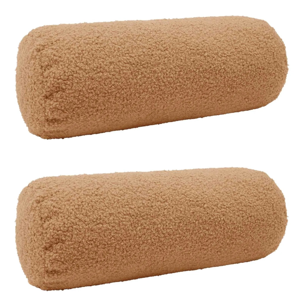 Federa 2 pcs HEERLEN Beige Ø 15 x 40 cm Bouclé 923275
