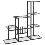 Portavasi fioriera 94,5 x 25 x 88 cm metallo nero 02_0045169