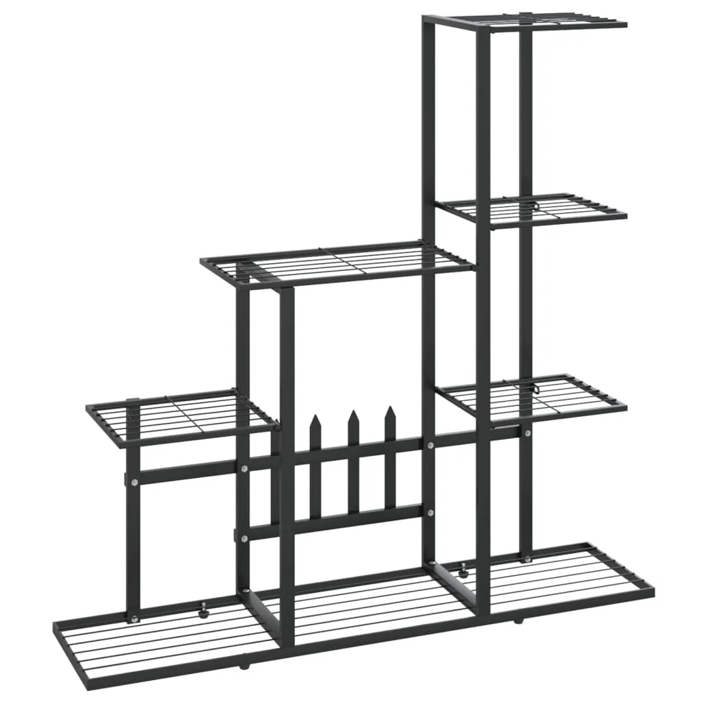 Portavasi fioriera 94,5 x 25 x 88 cm metallo nero 02_0045169