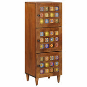 Credenza-Buffet-Armadio da cucina Noce 40 x 33,5 x 110 cm Legno di mango massello