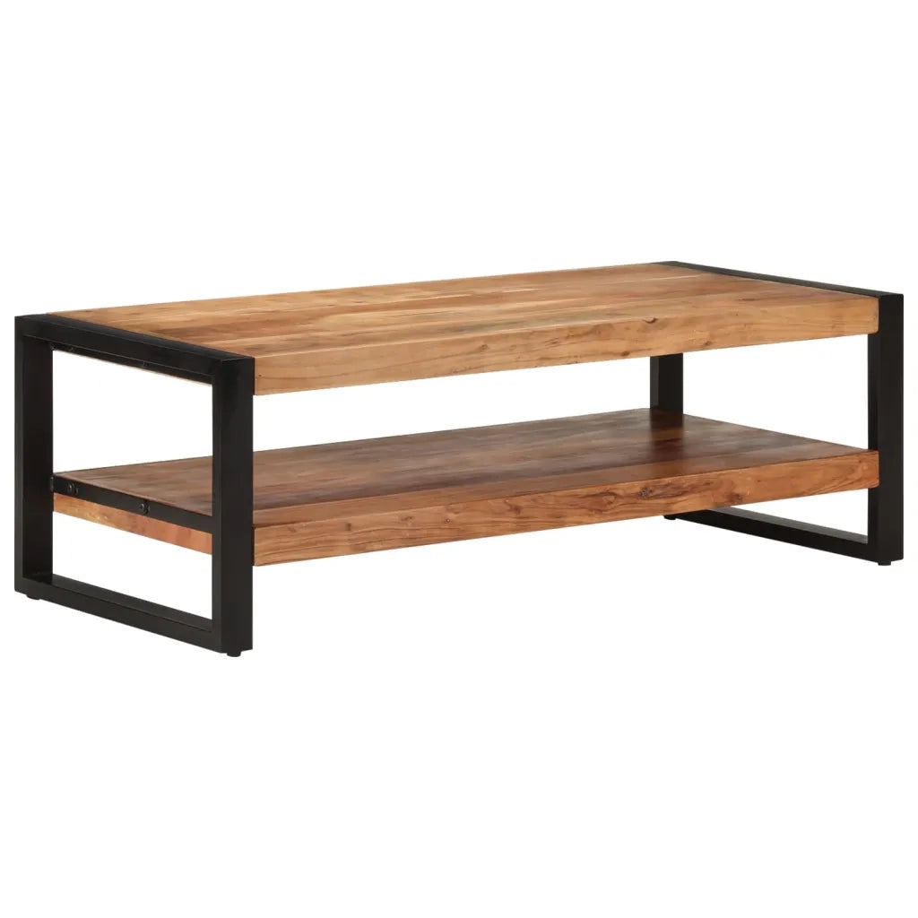 Tavolino da salotto | Tavolino da caff¨¨ | Tavolino da Soggiorno 120x55x40 cm in Legno Massello di Acacia