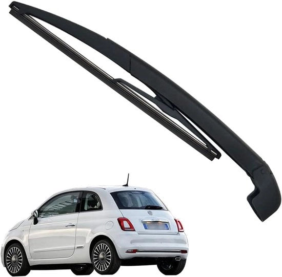 Pulitore di Parabrezza Plus Nero per FIAT 500 - Albero di Pulitore di Rimpiazzo - Adatto per Anno di Produzione 2007-2011