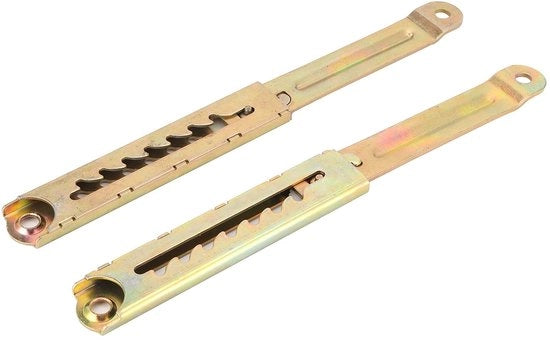 Verstelbare Scharniere per Mobili - Meccanismo di Elevazione - Hardware per Mobili - 2 Pezzi - Acciaio - Facile da Installare - Scharniere di Elevazione
