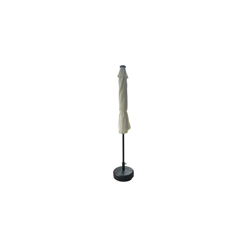 Ombrellone Benjamin alluminio palo centrale tondo ø3h2,4m antracite con led