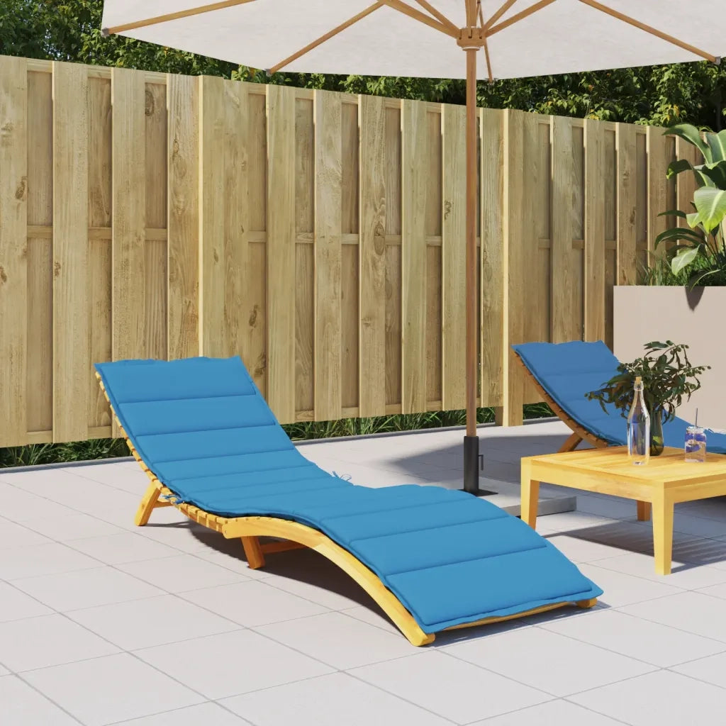 Cuscino per sedie | Cuscino per Lettino Blu 200x60x3 cm in Tessuto Oxford