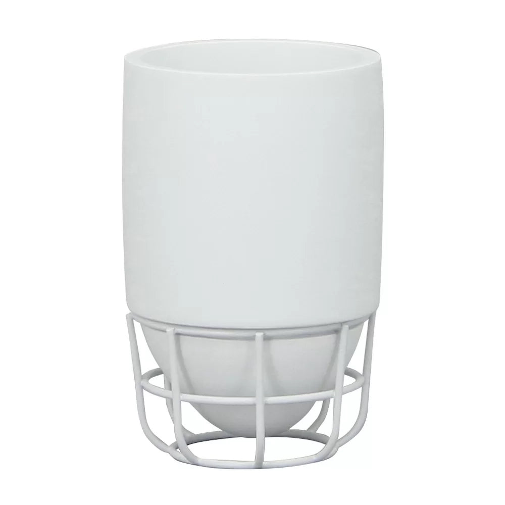 Porta spazzolini bianco - serie grid