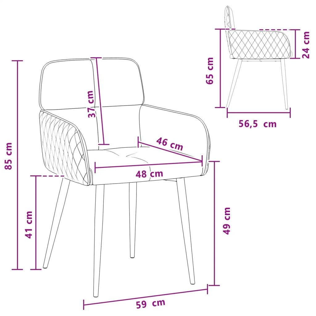 Sedie da pranzo 4 pz Pelle Scamosciata Sintetica Grigio Chiaro 3428230