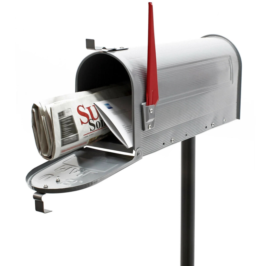 Cassetta postale americana design americano argento porta posta 16_0000332