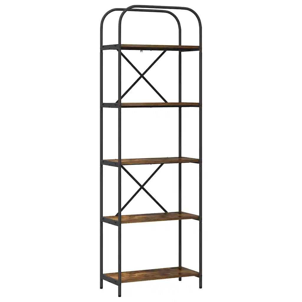 Libreria Rovere fumé 60 x 30 x 183 cm Legno multistrato 879853