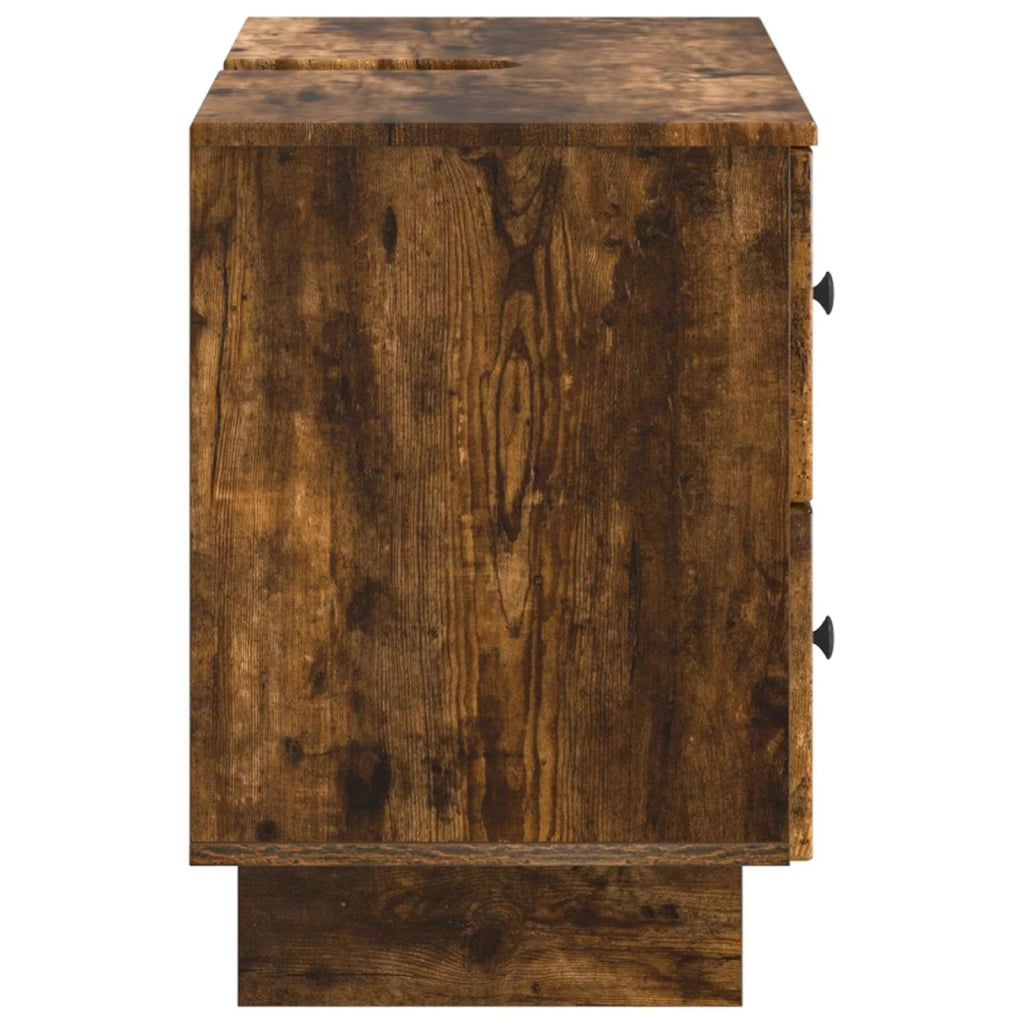 Armadio per Lavabo da Bagno EDE Rovere Fumo 82 x 41 x 59 cm 895920
