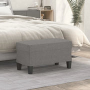Panca Grigio Scuro 70x35x41 cm in Tessuto