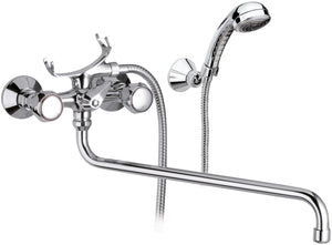 Rubinetto vasca esterno con doccia e canna lunga - serie 1000-2000