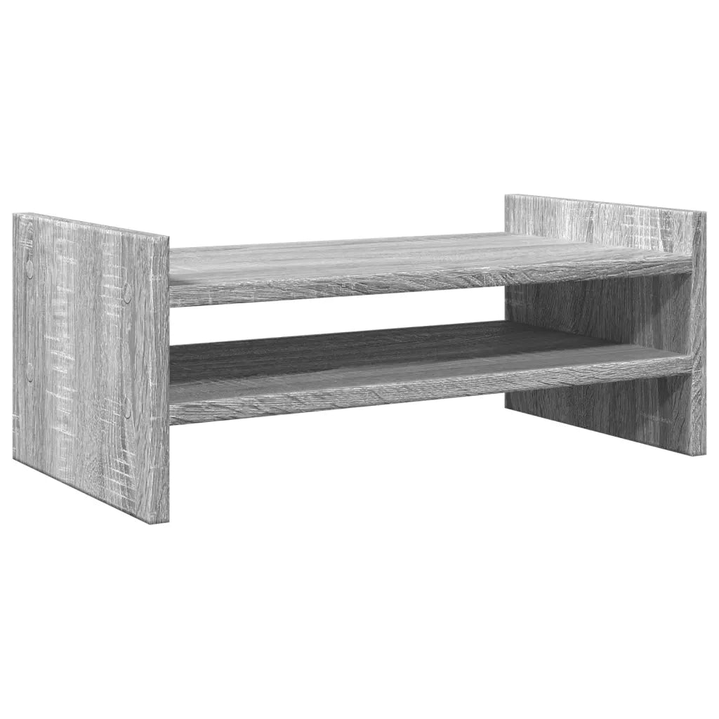 vidaXL Supporto Monitor Grigio Sonoma 50x27x20 cm Legno Multistrato