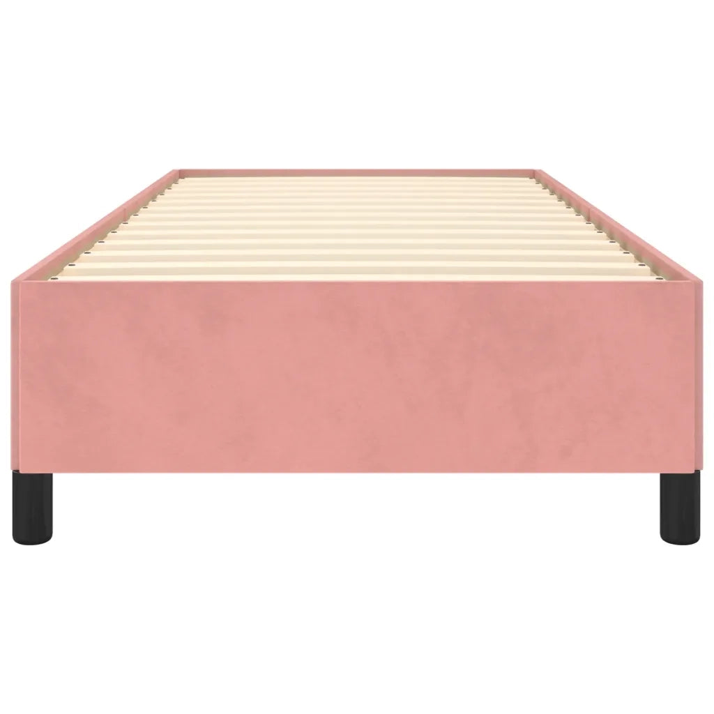 Giroletto-Struttura Letto Rosa 80x200 cm in Velluto 652923