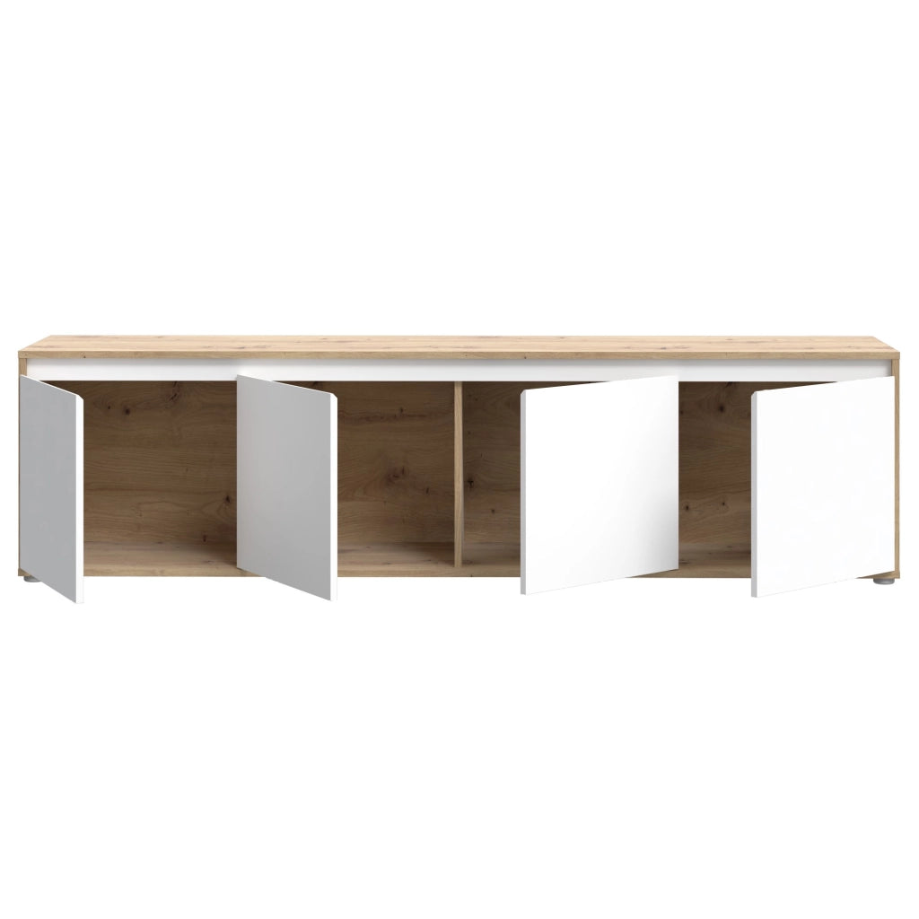 Mobile porta TV SKELPE SXPT142-M961 bianco+rovere