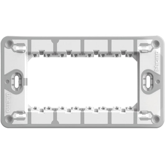 Supporto Bticino MatixGO 4 moduli fissaggio viti J4704