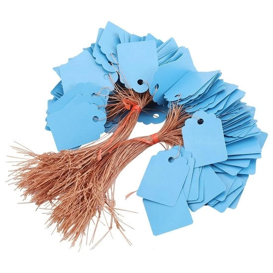 Etichette per piante 200 pezzi - Set - Etichette appese - Marcatura a doppia faccia - PVC - 3,5 x 2,5 cm - Ideali per il giardinaggio - Etichette per piante