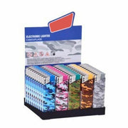 Trade Shop - Confezione 50 Pezzi Accendini Elettronici Ricaricabili Prof Camouflage Militare -