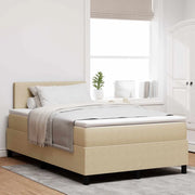 Letto a molle con testiera Grigio chiaro e bianco 120 x 190 cm 3337506