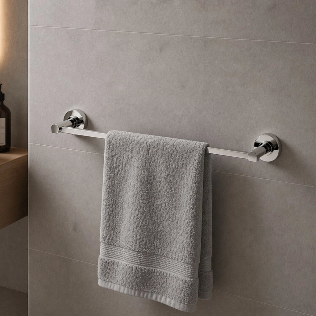 Porta asciugamani ottone cromato lucido serie luparia 2 misure *** misura 60 cm, confezione 1
