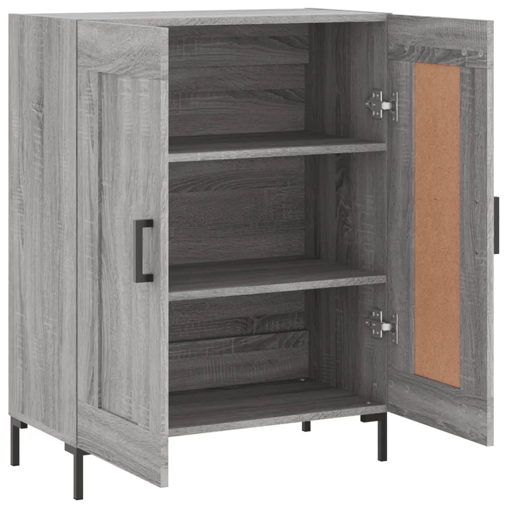 Credenza Grigio Sonoma 69,5x34x90 cm in Legno Multistrato 830202