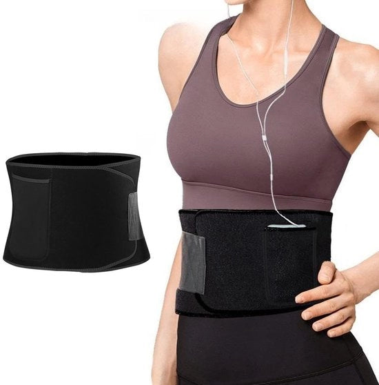 Cinturino Abdominale Riem Verstelbaar per Training - Cinturino per Body Shaping - Tas di Ripristino - Cinturino per Stimolare la Bruciatura di Grassi - Cinturino per Sudore