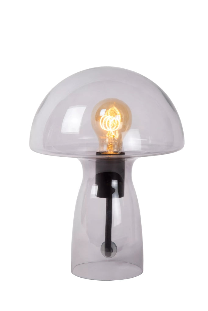 Lampada da tavolo Fungo vetro trasparente E27 Lucide