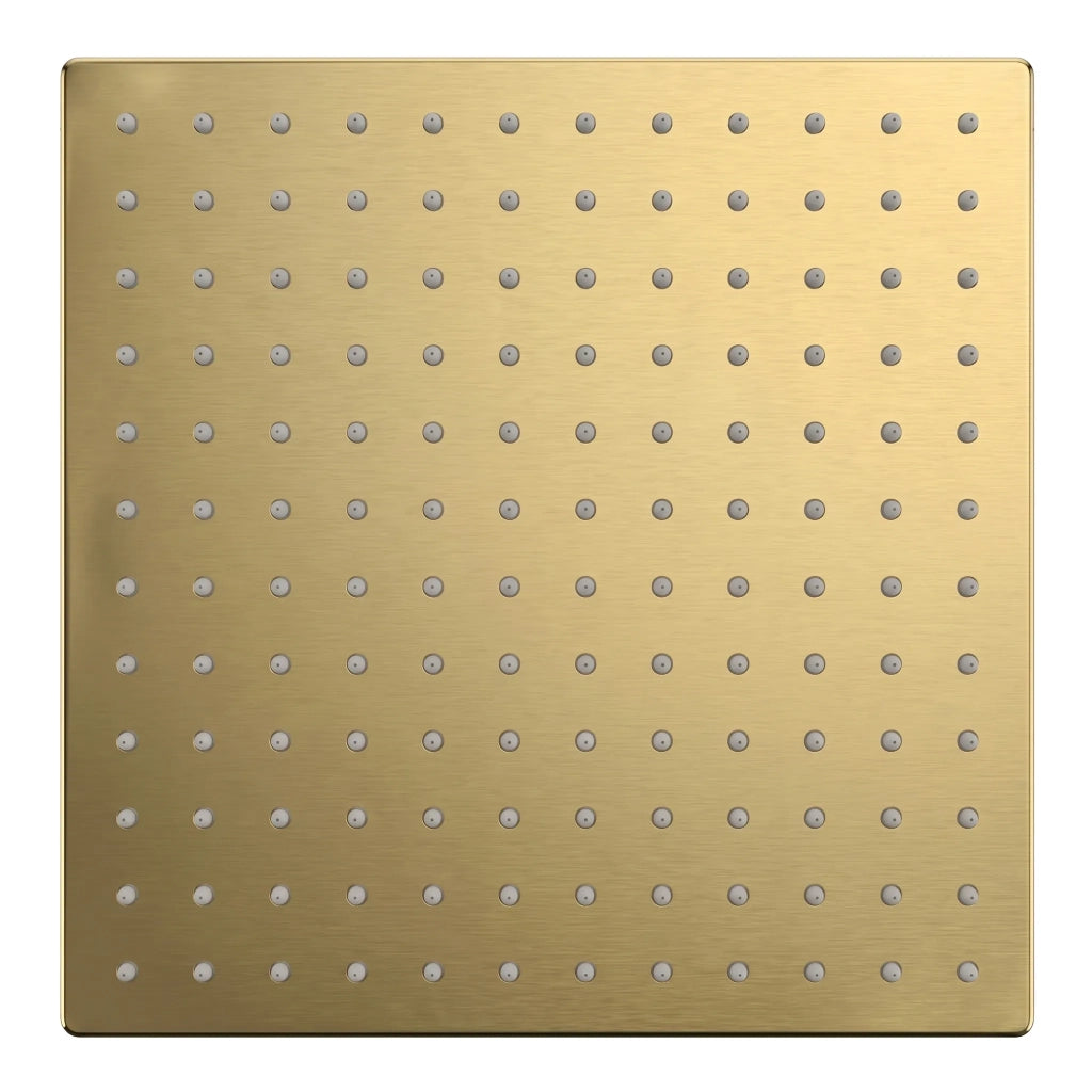 Soffione Doccia Quadrato Rea Js-p015bg 30cm Brush Gold