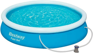 Bestway Piscina Fuoriterra Tonda Autoportante Gonfiabile Rotonda con Pompa 366X76