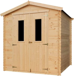 TIMBELA M343+M343G Casetta da Giardino in Legno CON PAVIMENTO TRATTATO - 3.53 m2