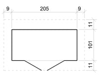 TIMBELA M348 Casetta da Giardino in Legno  - 2,1 m2 