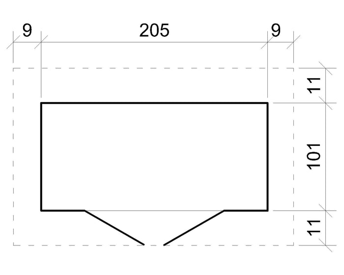 TIMBELA M348 Casetta da Giardino in Legno  - 2,1 m2 