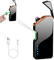 Anzolatore elettrico - Accenditore a plasma USB ricaricabile - Dual ARC con indicatore di batteria - Accenditore a plasma impermeabile - Regalo di padre per uomini