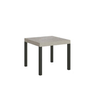 Tavolo allungabile 90/246x90 cm Everyday cashmere gambe antracite