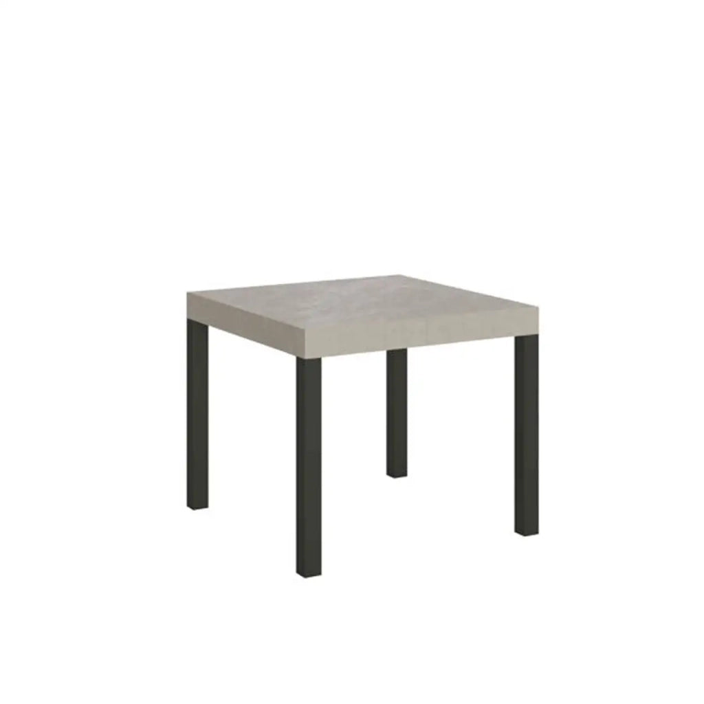 Tavolo allungabile 90/246x90 cm Everyday cashmere gambe antracite