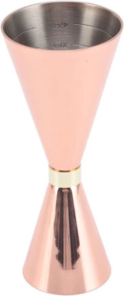 Double Jigger per Cocktail da 30 mm a 60 mm - Piastra in Ottone - Comfortevole Impugnatura per Uso Domestico
