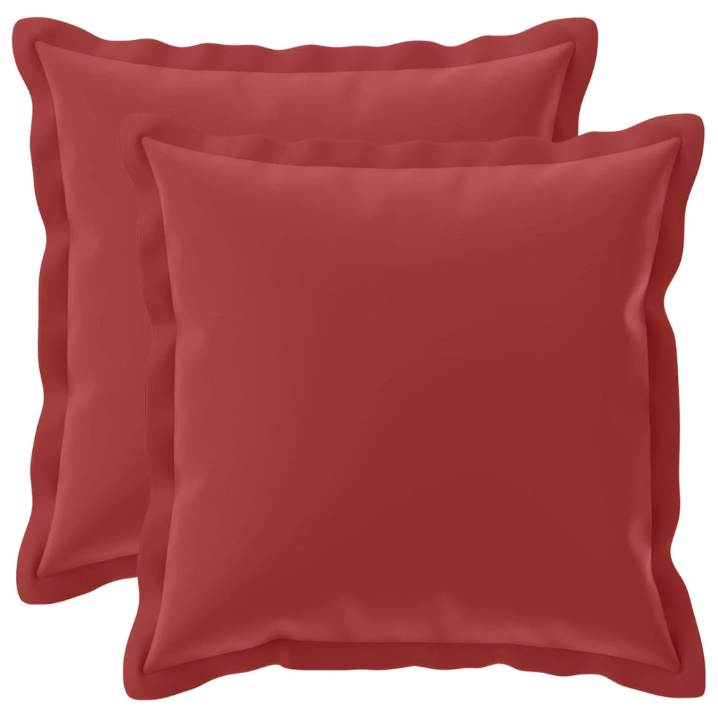 Federa 2 pcs HOUTEN Rosso Vino 35 x 35 cm Poliestere 916539